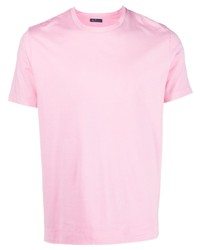 Мужская розовая футболка с круглым вырезом от Finamore 1925 Napoli