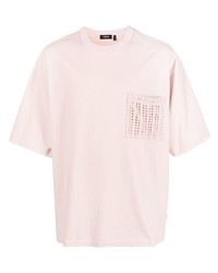 Мужская розовая футболка с круглым вырезом от FIVE CM