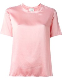 Женская розовая футболка с круглым вырезом от Forte Forte