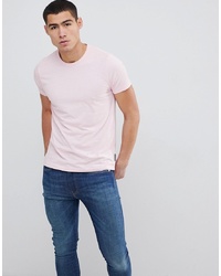 Мужская розовая футболка с круглым вырезом от French Connection