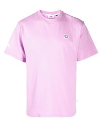 Мужская розовая футболка с круглым вырезом от Gcds