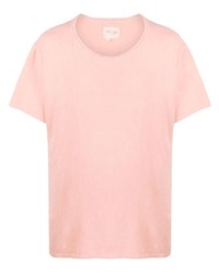 Мужская розовая футболка с круглым вырезом от Greg Lauren