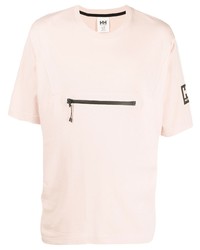 Мужская розовая футболка с круглым вырезом от Helly Hansen