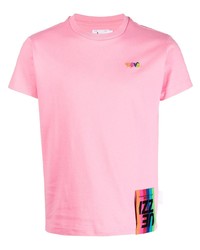 Мужская розовая футболка с круглым вырезом от Izzue