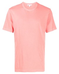 Мужская розовая футболка с круглым вырезом от James Perse