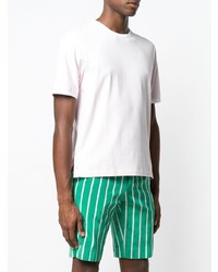 Мужская розовая футболка с круглым вырезом от Thom Browne