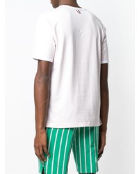 Мужская розовая футболка с круглым вырезом от Thom Browne