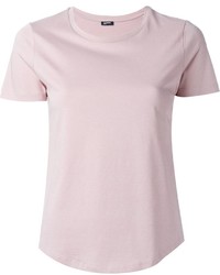 Женская розовая футболка с круглым вырезом от Jil Sander Navy