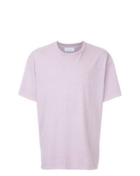 Мужская розовая футболка с круглым вырезом от John Elliott