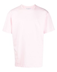 Мужская розовая футболка с круглым вырезом от JW Anderson