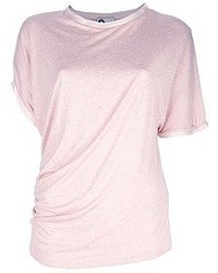 Женская розовая футболка с круглым вырезом от Lanvin