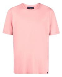 Мужская розовая футболка с круглым вырезом от Lardini