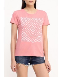 Женская розовая футболка с круглым вырезом от Levi's