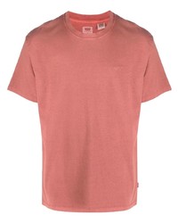 Мужская розовая футболка с круглым вырезом от Levi's