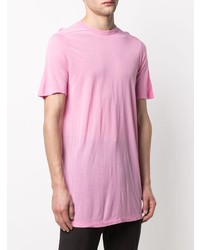 Мужская розовая футболка с круглым вырезом от Rick Owens