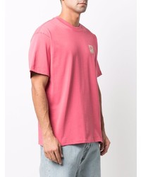 Мужская розовая футболка с круглым вырезом от Nike