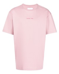 Мужская розовая футболка с круглым вырезом от Off Duty