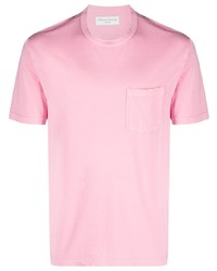 Мужская розовая футболка с круглым вырезом от Officine Generale