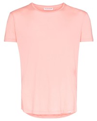 Мужская розовая футболка с круглым вырезом от Orlebar Brown