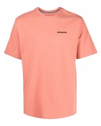 Мужская розовая футболка с круглым вырезом от Patagonia