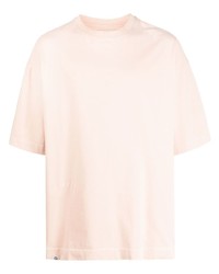 Мужская розовая футболка с круглым вырезом от Paura
