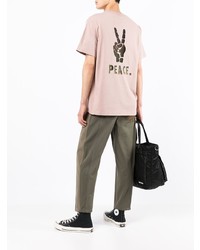 Мужская розовая футболка с круглым вырезом от Izzue