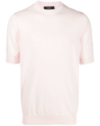 Мужская розовая футболка с круглым вырезом от Peserico