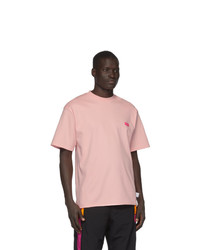 Мужская розовая футболка с круглым вырезом от Gcds