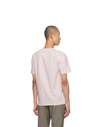 Мужская розовая футболка с круглым вырезом от Maison Margiela
