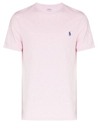 Мужская розовая футболка с круглым вырезом от Polo Ralph Lauren