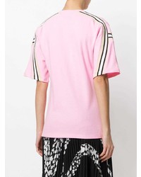 Женская розовая футболка с круглым вырезом от Koché