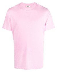 Мужская розовая футболка с круглым вырезом от Sandro