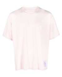 Мужская розовая футболка с круглым вырезом от Satisfy