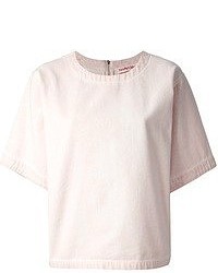 Женская розовая футболка с круглым вырезом от See by Chloe