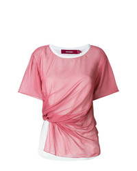 Женская розовая футболка с круглым вырезом от Sies Marjan