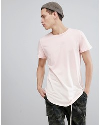 Мужская розовая футболка с круглым вырезом от Sixth June
