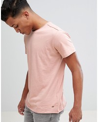 Мужская розовая футболка с круглым вырезом от Solid