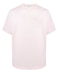 Мужская розовая футболка с круглым вырезом от Sunnei