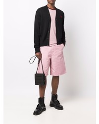 Мужская розовая футболка с круглым вырезом от Ami Paris