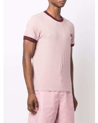 Мужская розовая футболка с круглым вырезом от Ami Paris