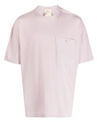 Мужская розовая футболка с круглым вырезом от Ten C