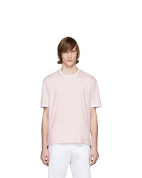 Мужская розовая футболка с круглым вырезом от Thom Browne