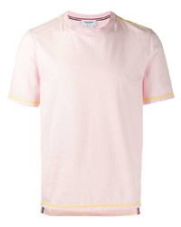Мужская розовая футболка с круглым вырезом от Thom Browne