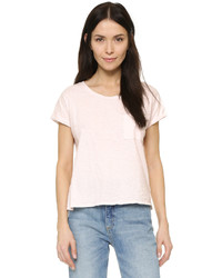 Женская розовая футболка с круглым вырезом от Velvet
