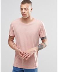 Мужская розовая футболка с круглым вырезом от Weekday