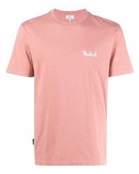Мужская розовая футболка с круглым вырезом от Woolrich