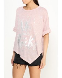 Женская розовая футболка с принтом от Aurora Firenze