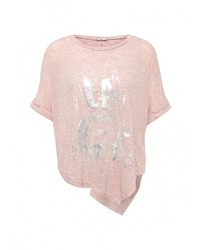 Женская розовая футболка с принтом от Aurora Firenze