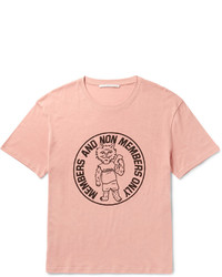 Мужская розовая футболка с принтом от Stella McCartney