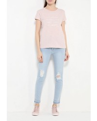 Женская розовая футболка от Broadway